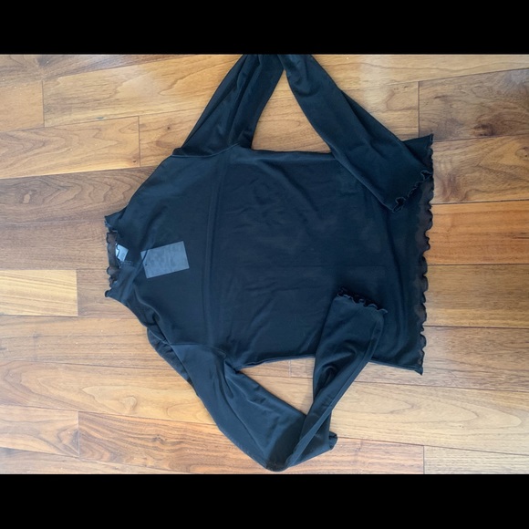Black mesh long sleeve - Picture 2 of 3